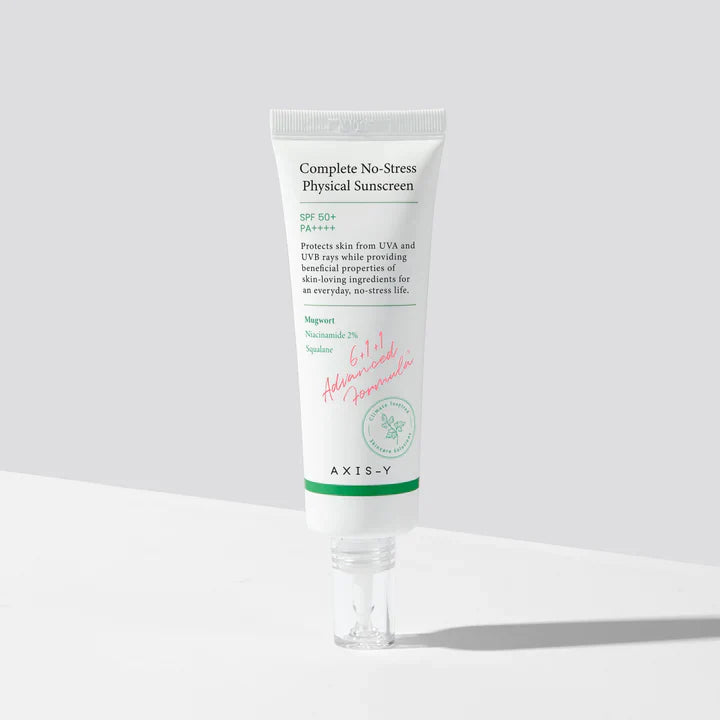 AXIS-Y Complete No-Stress Physical Sunscreen SPF50+ PA++++ (50ml) Neue Formel 2023 