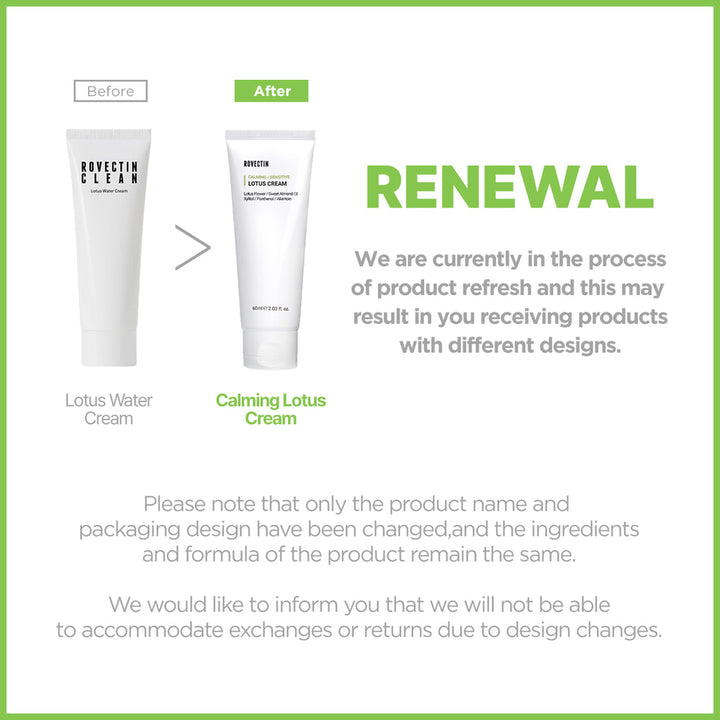 Rovectin Calming Lotus Water Cream