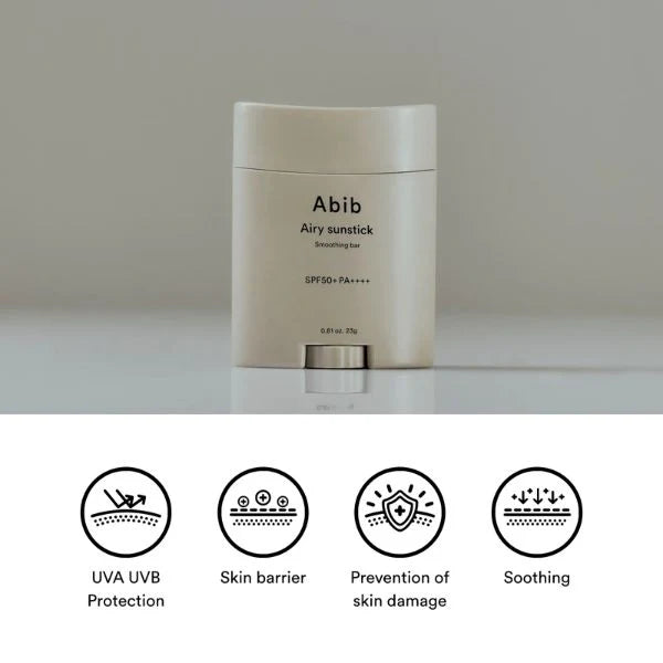 ABIB Airy Sunstick Smoothing Bar SPF50+ PA++++ (23g)